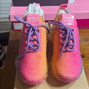 Steve Madden Kids Sneakers - Pink and Orange
